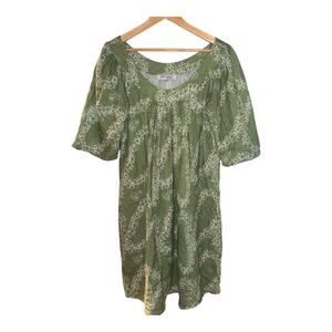 Simply Sisters Lola Hawaii Gauze Lei Print Dress L